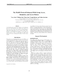 The Webid Protocol Enhanced with Group Access, Biometrics, and Access Policies