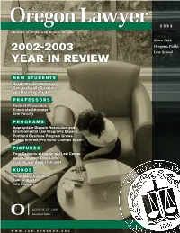 2002-2003 Year in Review
