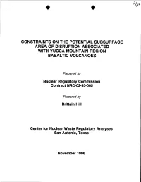 "Constraints on the Potential Subsurface Area of Disruption