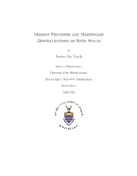 Markov Processes and Martingale Generalisations on Riesz Spaces