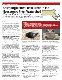 Restoring Natural Resources in the Housatonic River Watershed Natural Resource Damage Assessment and Restoration Program