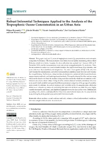Robust Inferential Techniques Applied to the Analysis of the Tropospheric Ozone Concentration in an Urban Area