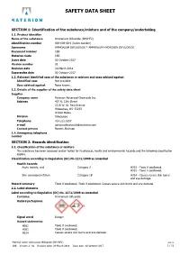 Safety Data Sheet