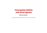 Website Lecture 3 Visuospatial Deficits and Visual Agnosia