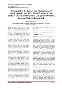 Assessment of the Impact and Management of Flood