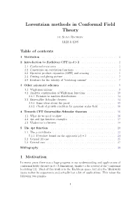 Lorentzian Methods in Conformal Field Theory