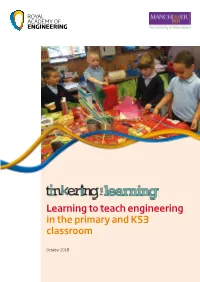 Report: Tinkering for Learning