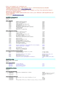 THIS DOCUMENT IS COMPILED by ROBERT JOHANNESSON, Fader