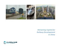 Attracting Capital for Railway Development in China