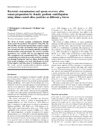 Bacterial Contamination and Sperm Recovery After Semen Preparation by Density Gradient Centrifugation Using Silane-Coated Silica Particles at Different G Forces
