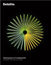 Global Powers of Retailing 2018: Canadian Executive Summary