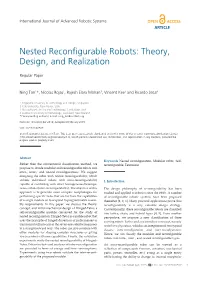 Nested Reconfigurable Robots: Theory, Design, and Realization