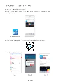 Software User Manual For