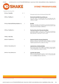 Sydney Program Guide
