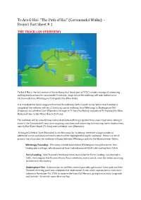 Te Ara O Hei- "The Path of Hei" (Coromandel Walks) - Project Fact Sheet # 1