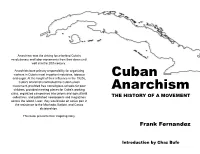 Cuban Anarchism Wexler, Alice