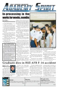 In-Processing in the Works for Weeks, Months Graduate Dies in Hill AFB F