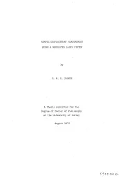 Remote, Displacement Measurement Using A