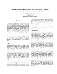 Autoadd: a Study of Bootstrapping of an Iot Device on a Network