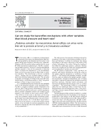 Can We Study the Baroreflex Mechanisms with Other Variables