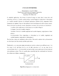 Cycloconverters