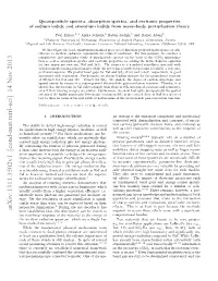 Quasi-Particle Spectra, Absorption Spectra, and Excitonic Properties Of
