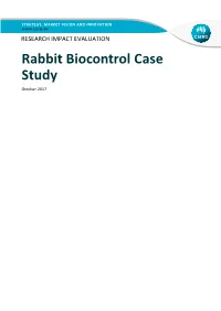 RESEARCH IMPACT EVALUATION Rabbit Biocontrol Case Study October 2017