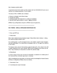 Rig Tuning Guidelines