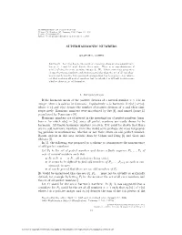 SUPERHARMONIC NUMBERS 1. Introduction If the Harmonic Mean Of