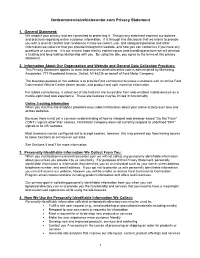 Fordcommercialvehiclecenter.Com Privacy Statement