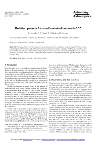 Rotation Periods for Small Main-Belt Asteroids?,??