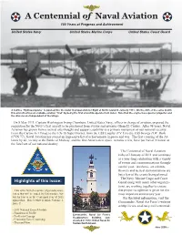 A Centennial of Naval Aviation 100 Years of Progress and Achievement
