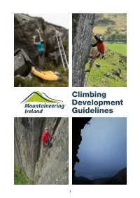 Climbing Development Guidelines