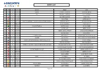 ENTRY LIST : 49Er FX
