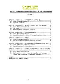 Racecourse Guidance Document