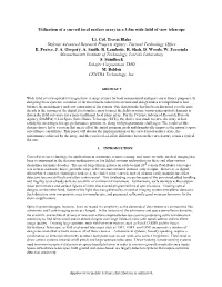 Utilization of a Curved Focal Surface Array in a 3.5M Wide Field of View Telescope