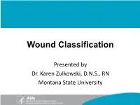 Wound Classification