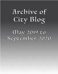 Archive of Pre-2021 Blogs
