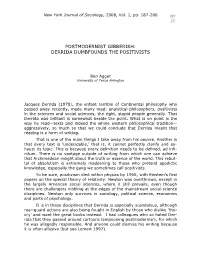 Postmodernist Gibberish: Derrida Dumbfounds the Positivists