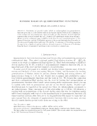 Random Walks on Quasisymmetric Functions
