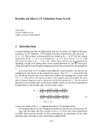 Results on Direct CP Violation from NA48 1 Introduction