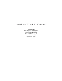 Applied Stochastic Processes