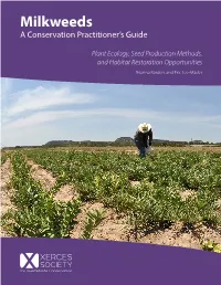 Milkweeds a Conservation Practitioner’S Guide
