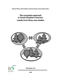 The Ecosystem Approach in Forest Biosphere Reserves