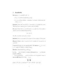 1 Semifields