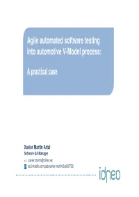 Agile Automated Software Testing Into Automotive V-Model Process