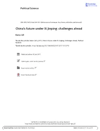 China's Future Under Xi Jinping