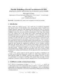 Flexible Modelling of Serial Correlation in GLMM