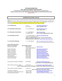 THE SALVATION ARMY (TSA) SW FL- REGION 6/COMMUNITY RESOURCE GUIDE (TSA Locations In: Port Charlotte, Naples, Sebring, Ft