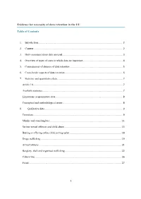 Data Retention in the EU
